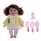 thumbnail image 2 of Muñeca de niña recién nacida 30cm vinilo bebé muñeca amarilla con accesorios niños Playmate Toy Magideal Muñeca de niña recién nacida, 2 of 7