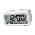 thumbnail image 2 of Reloj despertador digital, reloj digital de mesa, repetición electrónica de 12/24 horas, relojes despertadores digitales para aprender, sala de estar, blanco BLESIY Reloj despertador digital, 2 of 8