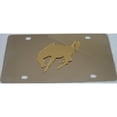 thumbnail image 1 of Mustang Gold Stainless Steel License Plate, 1 of 1