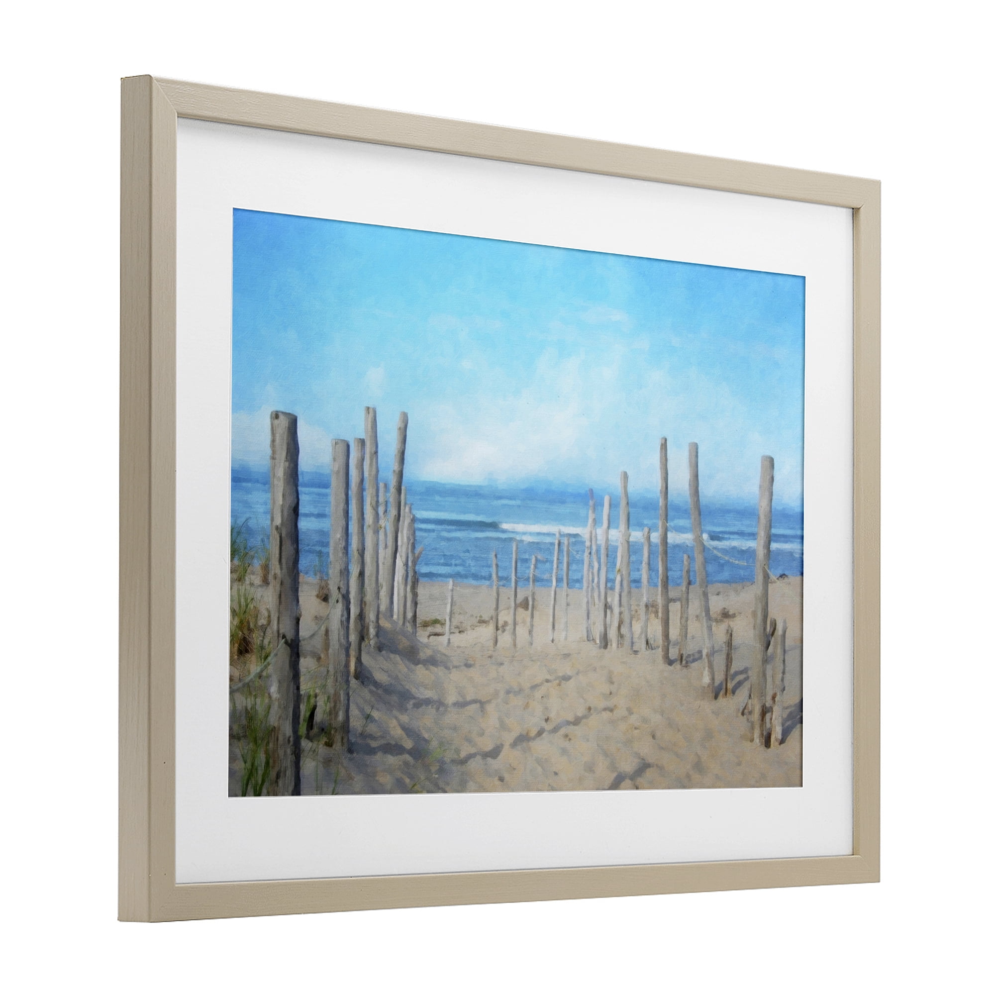 Stupell Industries National Seashore Vista Birch Framed Print Under Glass, design by Grotto Studios