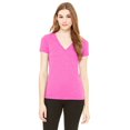 thumbnail image 1 of Bella + Canvas T-Shirt à Manches Courtes Col en V Profond pour Femmes, 1 of 5
