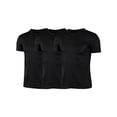 thumbnail image 3 of Manyakai Kids Boys 3 Pack Sport Shirts Quick Dry Running Tops Short Sleeve Plain T Shirt Athletic Black 140, 3 of 5