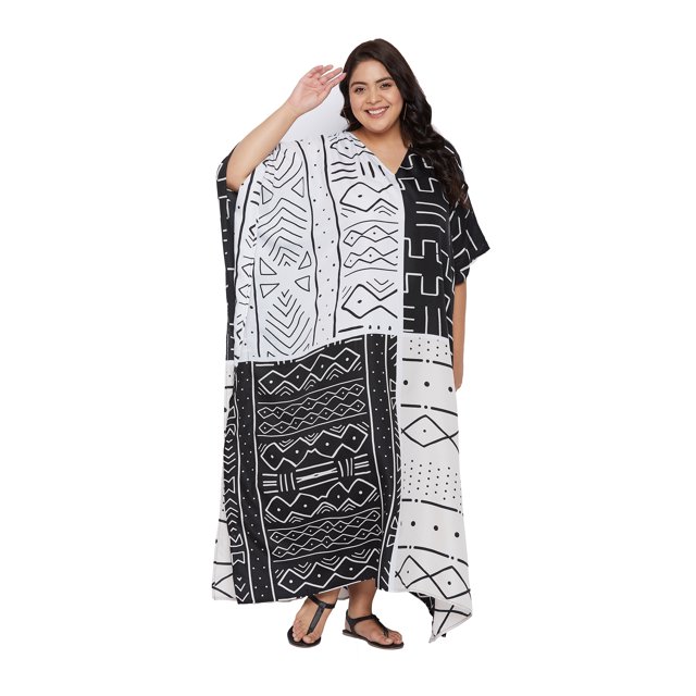 Oussum Robes Caftans Grande Taille pour Femmes Longue Robe Maxi Caftans pour Dames