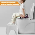 thumbnail image 2 of Toilet Stool for Adults, 7" Toilet Stool Squat Adult for Bathroom Potty Stool for Kids Adults Seniors with Non-Slip Mat Toilet Assistance Step Stool, 2 of 9
