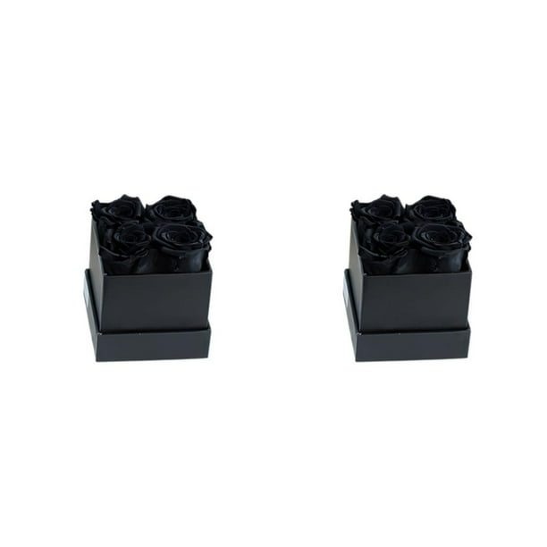Billuyoard Caja de rosas preservadas, ramo de Material de rosas inmortales de flores eternas, regalo de cumpleaños DIY de larga duración, Type9 NO9
