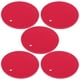 thumbnail image 5 of 5 uds salvamanteles de silicona redondos multiusos resistentes al calor almohadillas antideslizantes agarraderas para ollas calientes platos calientes rojo, 5 of 10