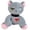 Gray, variant on Christmas Bunny Stuffed Toys, Halloween Scary Rabbit Stuffed Animal Long Ears Standing Toy, Suitable for Fans Easter Christmas Birthday Gift