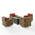 thumbnail image 6 of Bradenton 5Pc Swivel Rocker Conversation Set W/Fire Table Sangria/Weathered Brown - Tucson Fire Table & 4 Swivel Rockers, 6 of 19