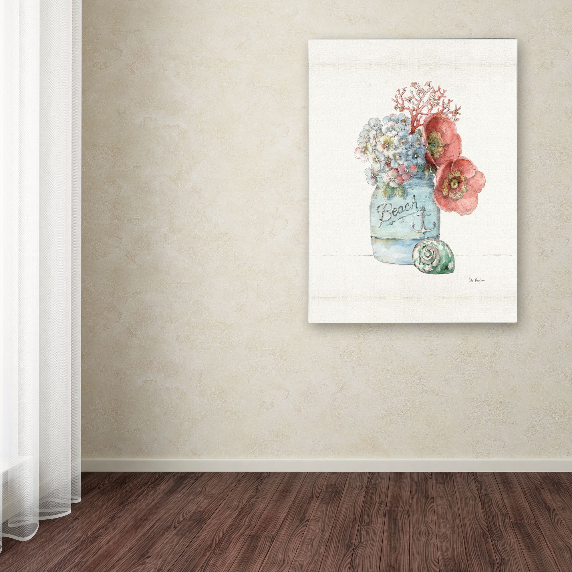 Trademark Fine Art 'Sea Finds I' Canvas Art by Lisa Audit