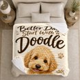 thumbnail image 5 of Golden Doodle Dog Autumn Living Room Decorative, Playful Pet Portrait Pattern, Warm Flannel Blanket for Living Room and Bedroom, Dog Lovers Thanksgiving Gift, Pet Lover Home Decor, 5 of 9
