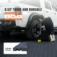 thumbnail image 4 of KFFKFF Garage Floor Tiles, Interlocking Design, 12 x 12 x 0.53 inch, Pack of 25, Dual-Sided Textured Surface, Ideal for Garages, Basements, Repair Workshops, Graphite Gray, 4 of 9