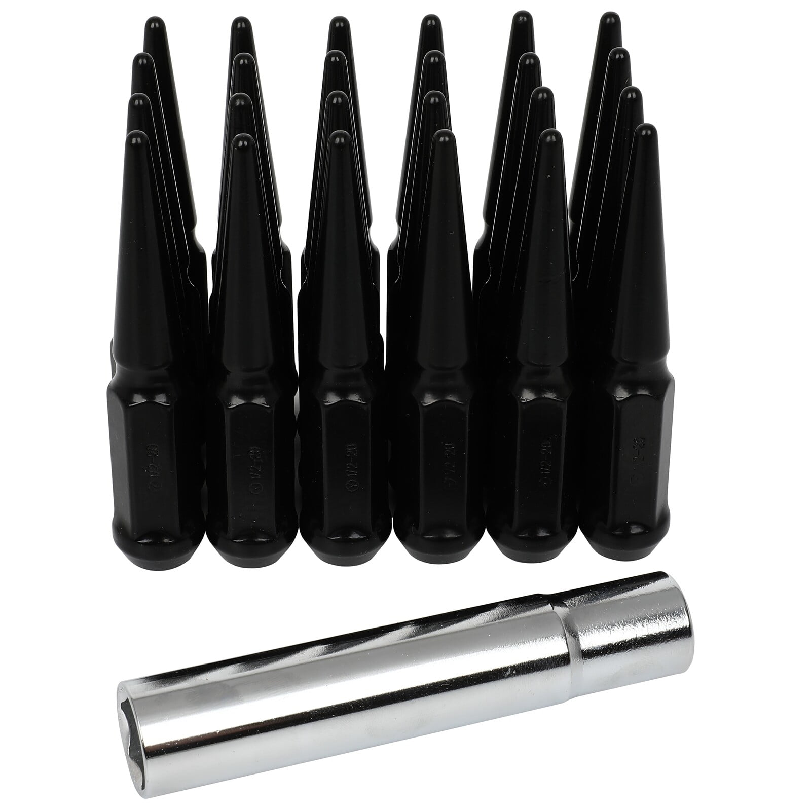 cciyu Set of 24 Black Factory Lug Nuts 1/2
