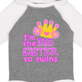 thumbnail image 4 of Inktastic I'm the big sister to twins. Girls Long Sleeve Baby Bodysuit, 4 of 5