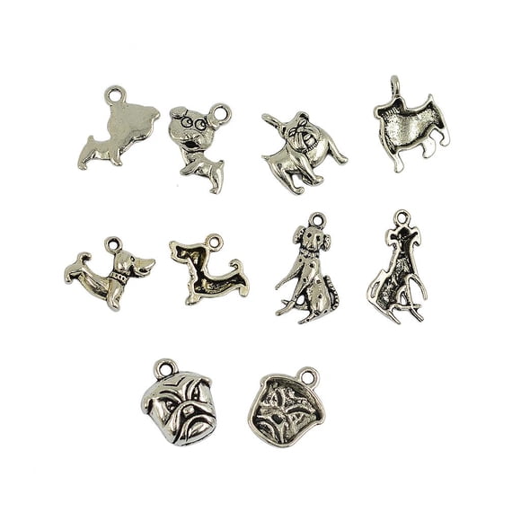 Colgantes para perros perfecl Colgante Charm 30 Piezas Plata