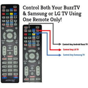 Artronix Universal Replacement Remote Control for All BuzzTV, Samsung TV, LG TV LCD LED HDTV 3D Smart TVs