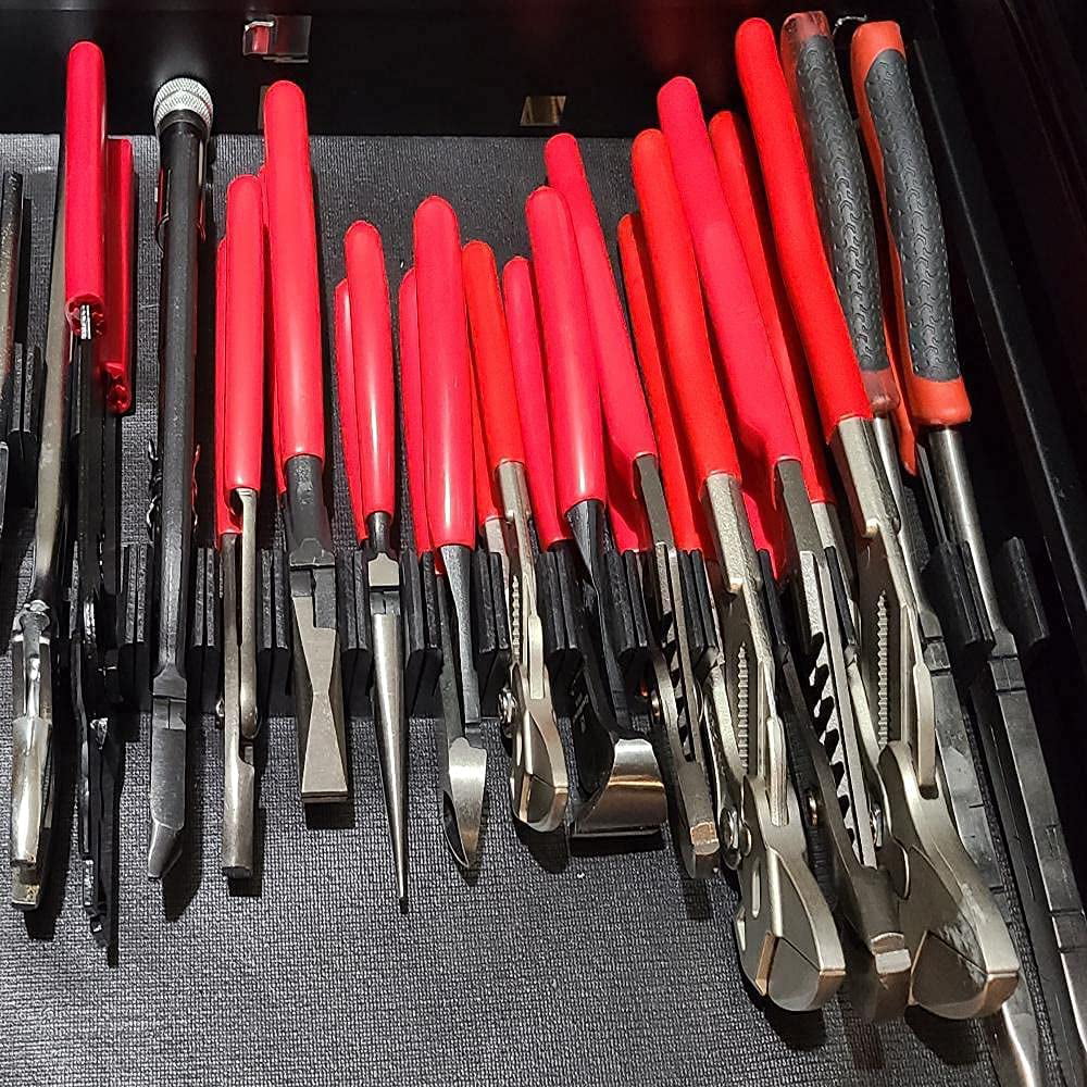 Plier Organizer For Garage Mechanical Hand Tools Divider Mount Toolbox  Storage