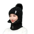thumbnail image 2 of Zhaomeidaxi Womens Beanie Hat Scarf Set Winter Ski Hat Slouchy Knit Skull Cap with Fleece Lined, 2 of 8