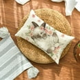 thumbnail image 4 of Easter Bunny Throw Pillow Cover, 12 x 20 Inch Rabbit Flowers Cushion Case Decoration for Sofa Couch, 4 of 6