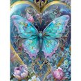 thumbnail image 1 of Pintura de diamante 5D DIY taladro redondo completo Wdftyju mariposa secuestrada decoración del hogar 30x40cm, 1 of 9