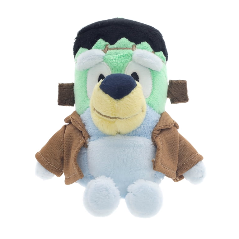 Bluey Frankenstein Plush Halloween Backpack Clip, 6.5