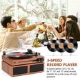 thumbnail image 4 of Reproductor de discos de vinilo Udreamer con altavoces externos BT 5.3, 4 of 9