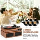 thumbnail image 4 of Tocadiscos de vinilo Udreamer Bluetooth 5.3 Vintage Marrón, 4 of 9