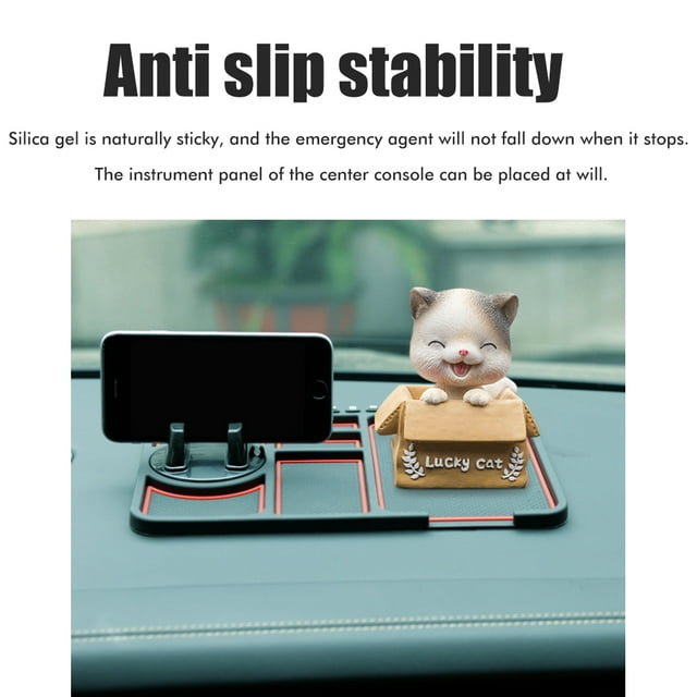 Non-slip Dashboard Mat Mobile Phone Holder Multifunctional Navigation Silicone Storage Cushion For Car Silicone Dash Pad