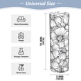 thumbnail image 2 of Art Floral Pattern Design Plastic Vase 11.8'' x 3.9'' Transparent Non Breakable Decorative for Family, 2 of 6