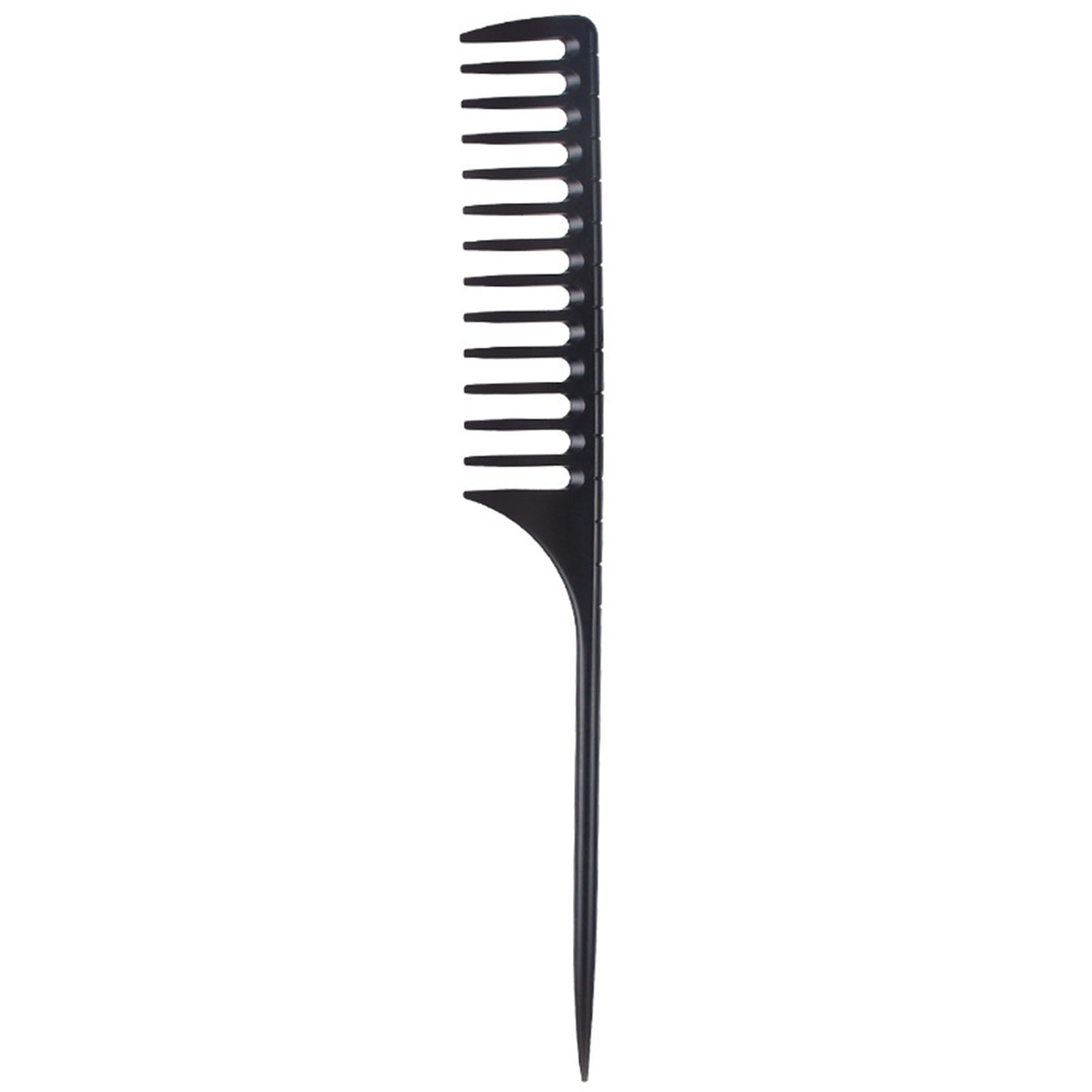huanledash Rat Tail Comb Wide Tooth Nonslip Comfortable Grip Massage