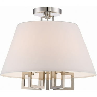 Five Light Flush Mount Crystorama Lighting 2255-Pn_Ceiling