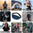 thumbnail image 5 of Riñonera retro Dnzceghtig para hombre y mujer, riñonera informal para correr, ajustable para viajes, fiestas, festivales, senderismo y deportes, 5 of 5