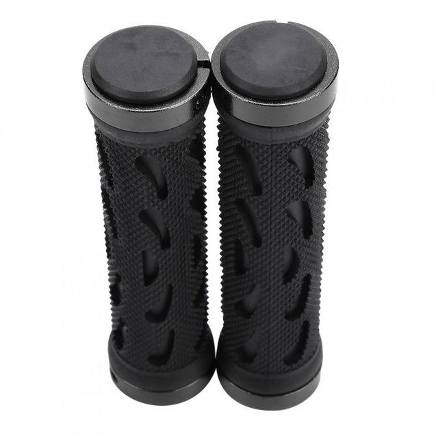 Empuñaduras de Manillar ANGGREK de Bicicleta de Montaña de Plástico de Caucho de Aleación de Aluminio Negro 22,2 mm
