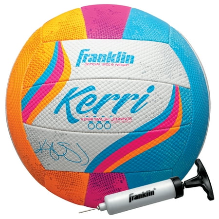 UPC: 0025725555970 | Franklin Sports Kerri Walsh Beach  Soft Cover Outdoor Volleyball for Kids and Adults with Pump and Needle Included