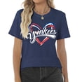 thumbnail image 2 of Remera Talovee Baseball Mom para Mujer Azul Oscuro Talla L, 2 of 6