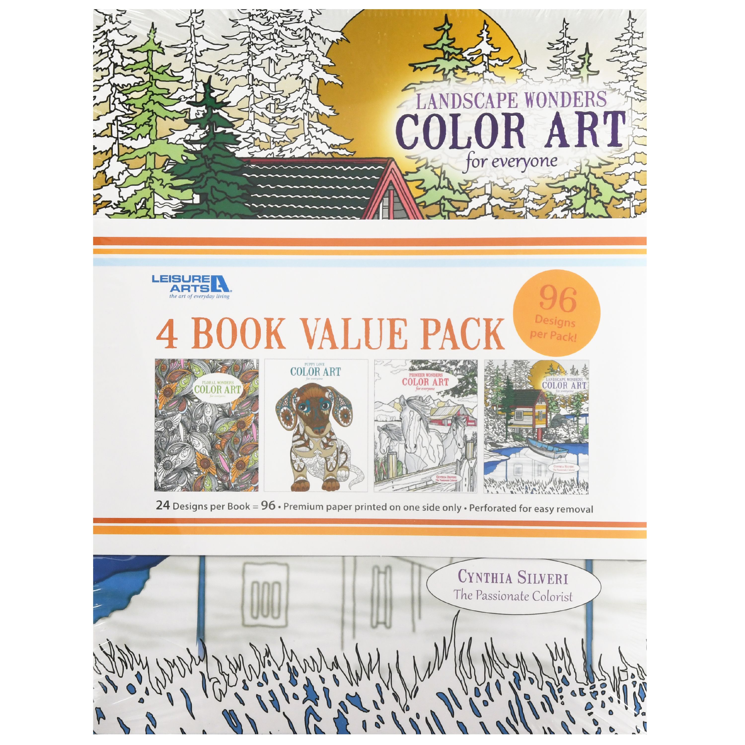Leisure Arts Color Art For Everyone Landscape Wonders Coloring Book ...