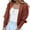 Red, variant on UYISJ Women's Long Sleeve Cardigans Open Front Knit Cropped Cardigan Sweaters Casual Drop Shoulder Short Shrugs Sweater Coats M