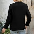 thumbnail image 4 of Fmbrln Womens Lightweight Blazers Coat Long Sleeve Lapel Collar Open Front Suits Jackets Office Business Work Blazers Jackets with Pockets Black XL, 4 of 5