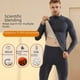 thumbnail image 1 of Ropa interior térmica gruesa con forro polar de lana de seda de invierno para hombre, traje de otoño con calefacción a prueba de frío cepillado de doble cara, pantalones largos, 1 of 5