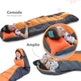 thumbnail image 3 of Saco para Dormir Ultraligero Sleeping Bag Impermeable con Bolsa De Transporte ilios innova  Para adulto Naranja, 3 of 9