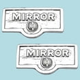 thumbnail image 2 of 2 Switch Plate Tags MIRROR Name Signs Labels Chrome Brass Traditional Engraved Wall Light Switch Cover Labels | Renovators Supply, 2 of 2