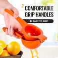 thumbnail image 6 of Premium Metal Orange Squeezer – Heavy-Duty Manual Citrus Juicer for Maximum Juice Extraction – Ergonomic, Easy to Clean, Dishwasher Safe (Orange), 6 of 12