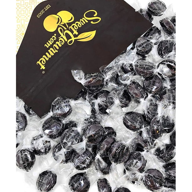 Sweetgourmet Sugar Free Black Licorice Mini Buttons Isomalt No Sugar Added Hard Candy 2 Pounds Walmart Com Walmart Com