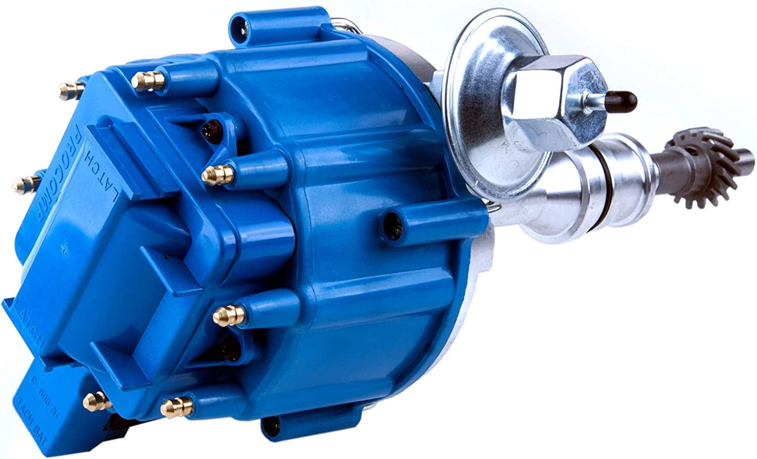 Performance HEI Ignition Distributor w/Cap & Rotor and Spark plug Wire set Compatible with Ford 351C 351M 400 460 HEI 65,000 Volt Coil KA-1046013 PE332U JM6506BL 351CBLHEI0(Blue HEI Kit)
