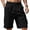 #(New) Black, variant on CYiJun Men's Casual Cargo Shorts Elastic Waist Drawstring Hiking Shorts for Work Athletic Travel Outdoor with Multi Pockets
