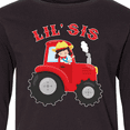 thumbnail image 4 of Inktastic Farmer Tractor Little Sis Long Sleeve Youth T-Shirt, 4 of 5