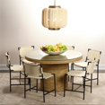 thumbnail image 2 of Jamie Young Co Asher 35" Transitional Leather & Steel Counter Stool in White, 2 of 6