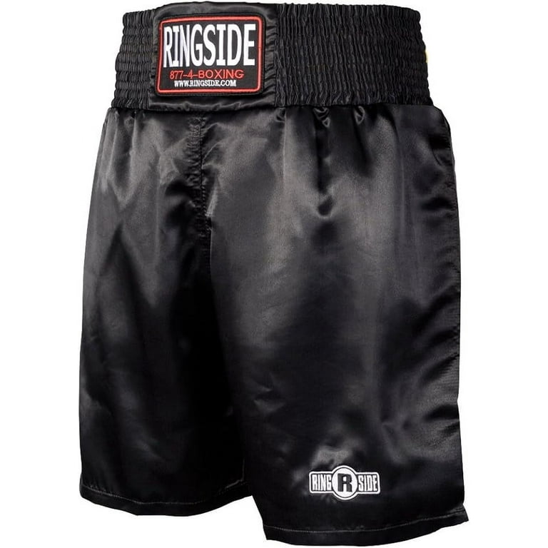 Ringside Pro-style Boxing Trunks (black-red Small) Ringside