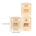 thumbnail image 2 of Muspor MX0360D 3 piezas de cuñas para mástil de guitarra de 0,25, 0,5 y 1 grado, 2 of 7