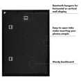 thumbnail image 6 of Americanflat A2 16.5x23.4 Picture Frame with Polished Plexiglass Signature Collection Frames Wall Display - Black, 6 of 7