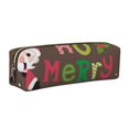 thumbnail image 1 of Balery Ho Ho Ho Merry Christmas Estuche de Lápices de Cuero Impreso, Estuche para Suministros de Arte, Estuche de Lápices con Cremallera, Estuche de Almacenamiento de Papelería, 1 of 7